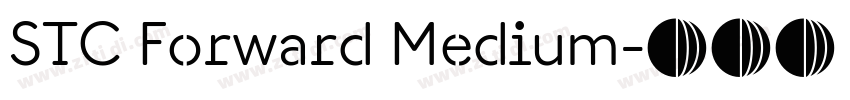 STC Forward Medium字体转换